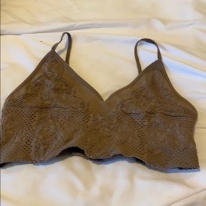 Free people candy seamless bra brown